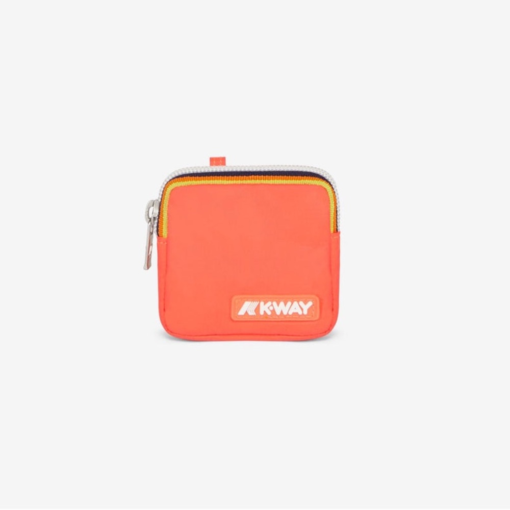 Brand New K-Way AirPods Case/Bag Emee Red Papavero-Black Pure One Size